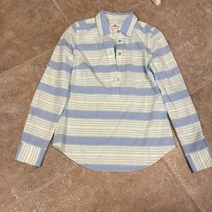 Women's Tunic Blouse Vineyard Vines 00‎ Teal white baby blue